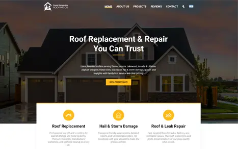 Good Neighbor Roofing Co. website